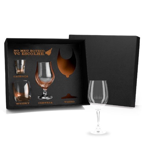 Jogo De Copos De Vidro - 4 Pçs