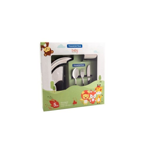 Kit Infantil Tramontina para Refeição em Aço Inox - 5 Peças