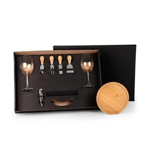 Kit Queijo e Vinho - 8 Pçs